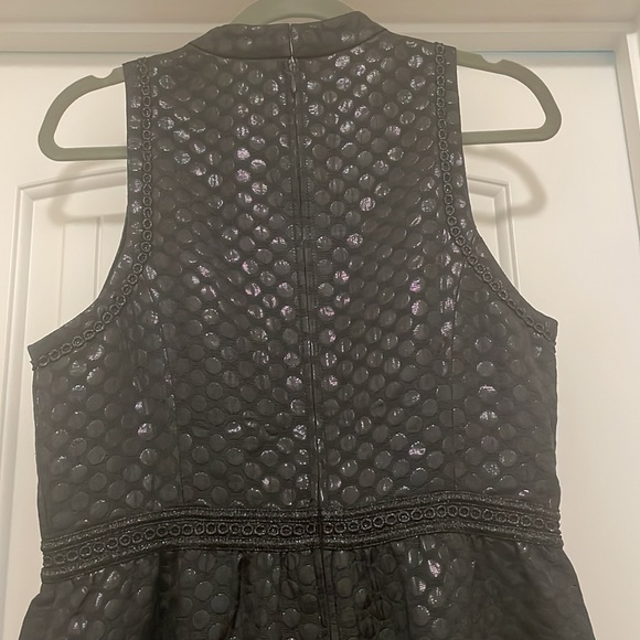 Lilly Pulitzer Zaria Black Onyx Polka Dot Jacquard Cocktail Dress Size 8 - Picture 8 of 10